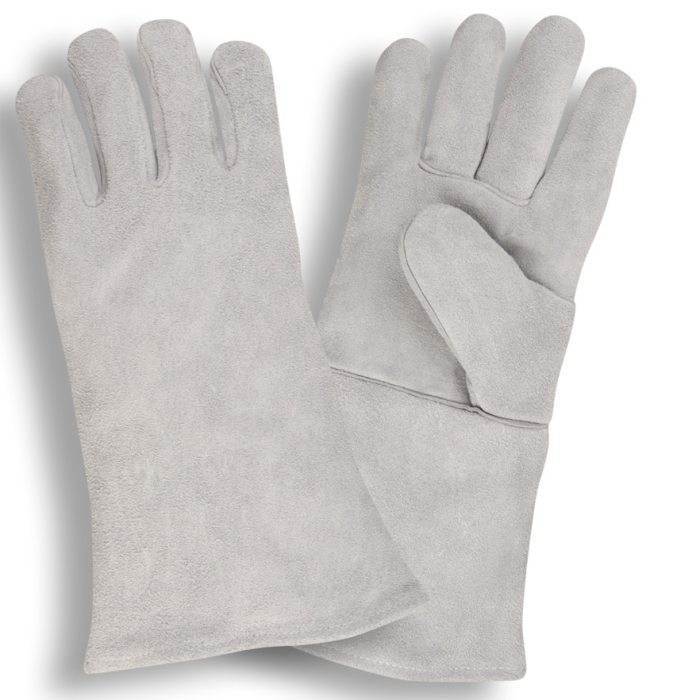 7605grey Leather Welder GlovesGREY LEATHER WELDER GLOVES
