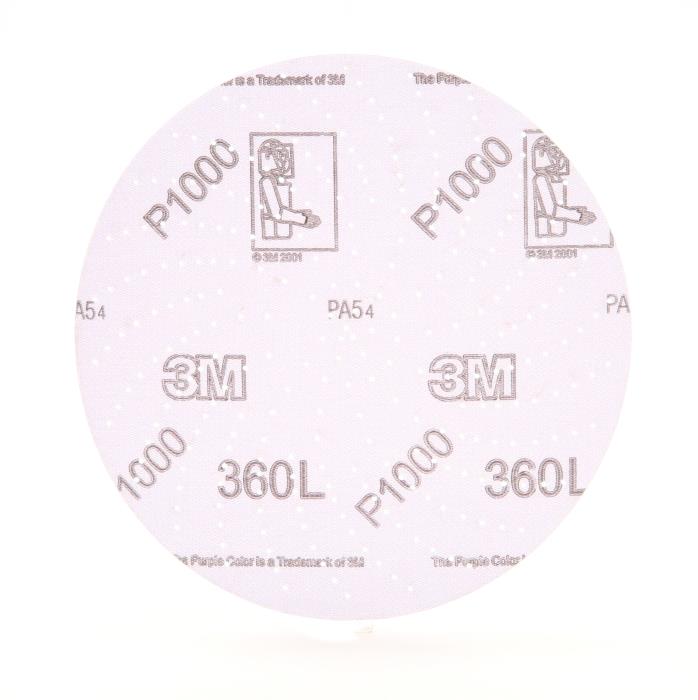 208063m 6in Hookit 1000 Gritclean Sanding Disc 360l, 20806100 Per Box, 500 Per Case3M Hookit Clean Sanding Disc 360L, 20806, 6 in P1000, 100 per inner 500 per case