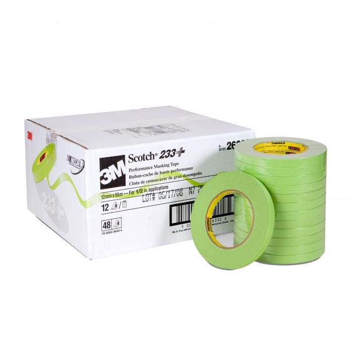 233-23m 233 48mm Green Tapemasking Tape 233+ 2634048 Mm X 55 M12 Per Case3M 233+ 48MM GREEN TAPE