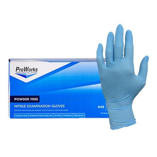 Gln106fxlnitrile Pf Blue Gloves Xlarge5mil